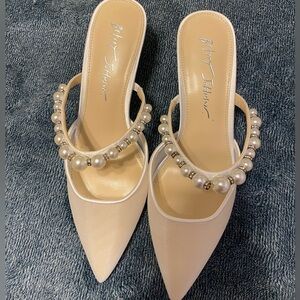 Betsy Johnson White Heels